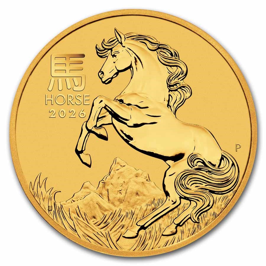 2026 Perth Lunar Horse 1/4 oz Gold Coin (Series III)