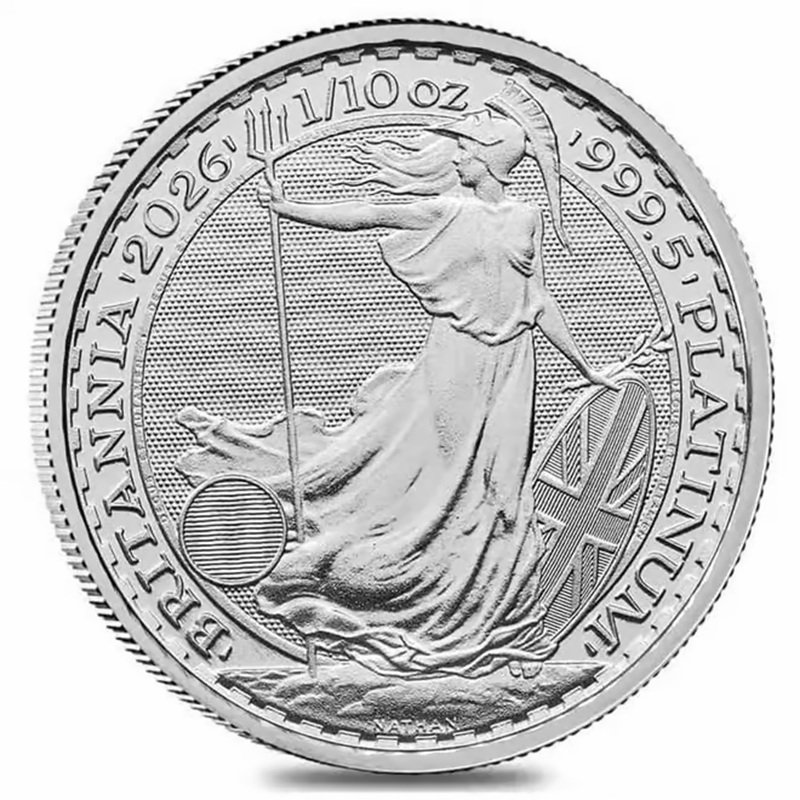 2026 Great Britain 1/10 oz Platinum Britannia Coin BU