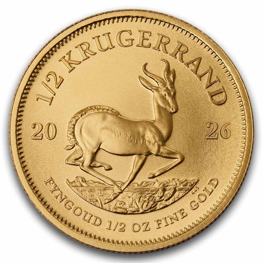 2026 Krugerrand 1/2 oz Gold Coin