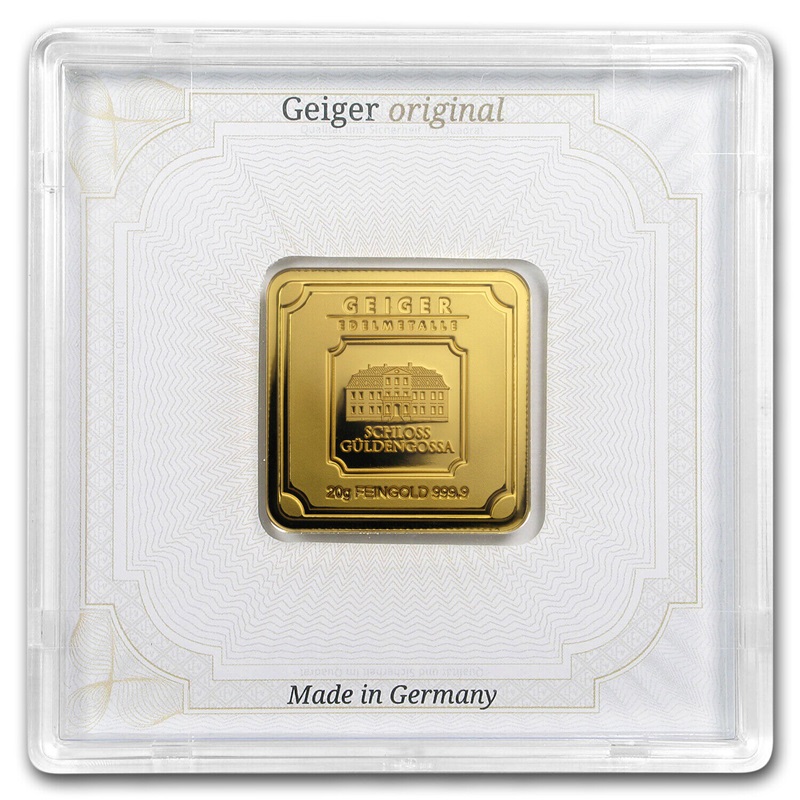 20 gram Geiger Edelmetalle Gold Bar