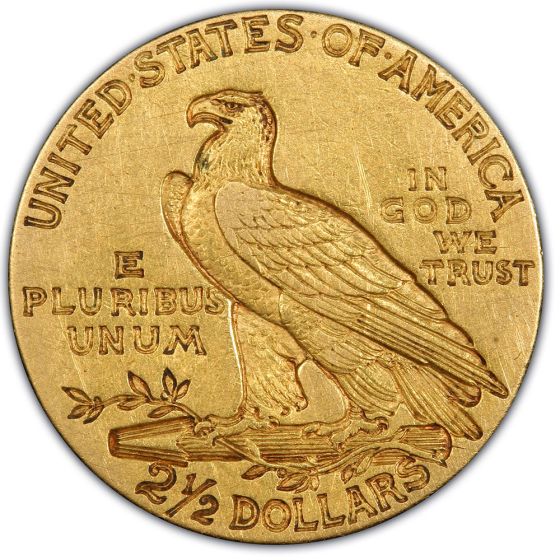 Indian $2.50 Quarter Eagle Gold Coin (VF+)
