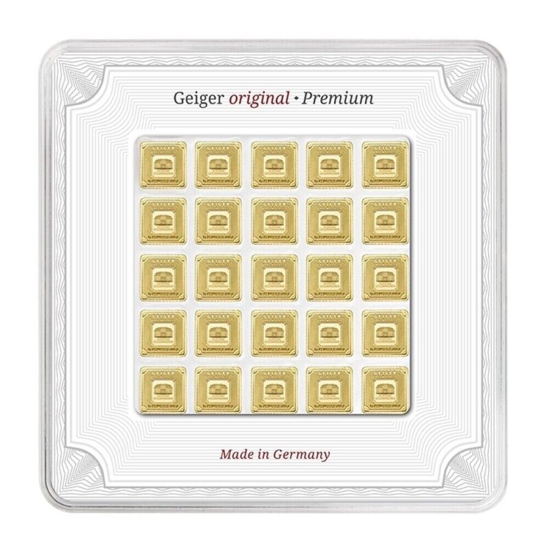 Geiger Multicard 25 x 1 Gram Gold Bar