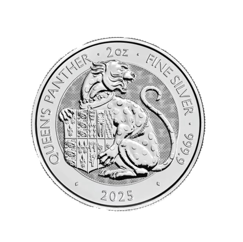 2025 Tudor Beasts: Queen's Panther 2 oz Silver Coin