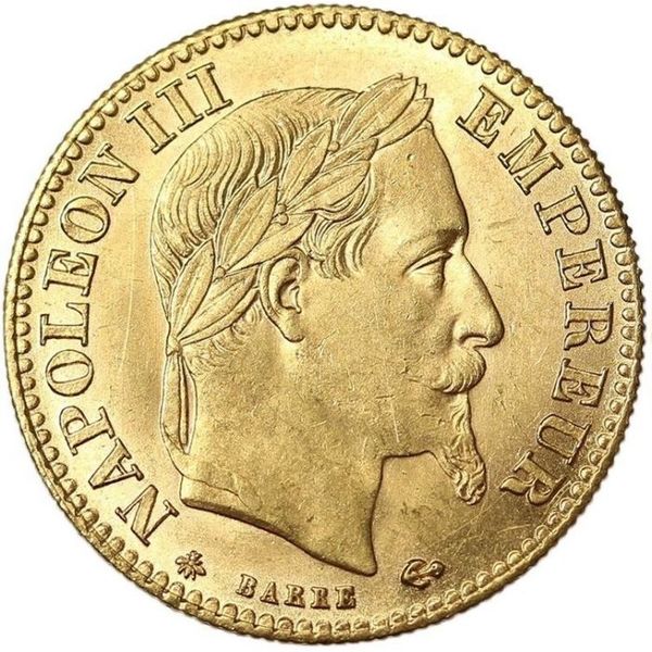 10 Francs Napoleon III France Gold Coin