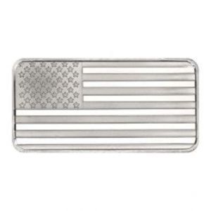 10 oz American Flag Silver Bar