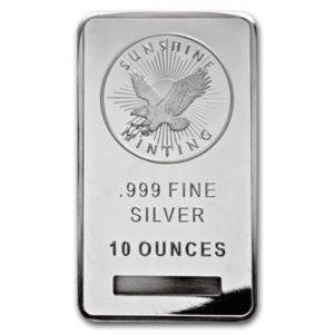 10 oz Silver Bar (Secondary Market)