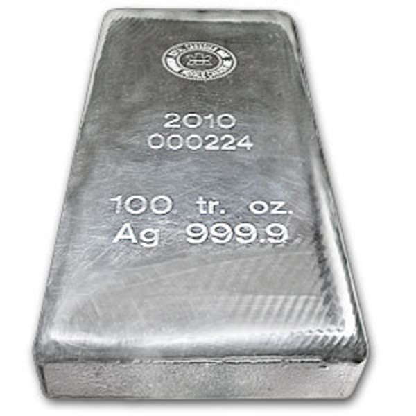 100 oz Silver Bar