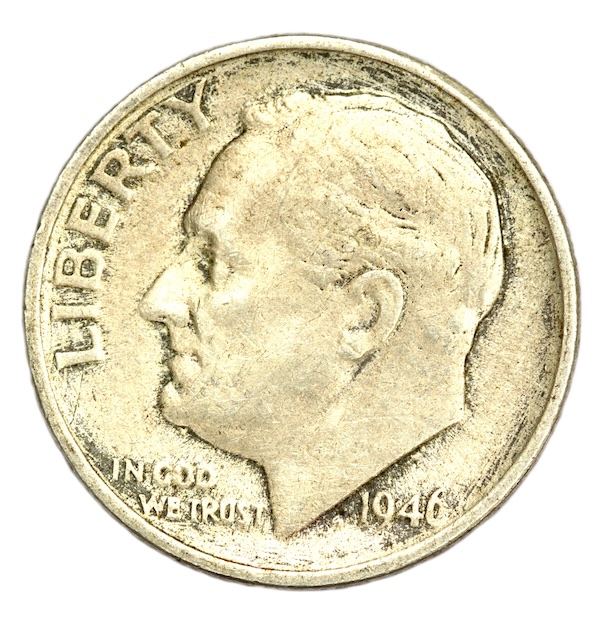 $1 Face Value Roosevelt 90% Silver Dimes