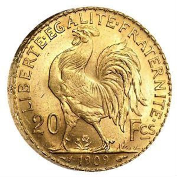 20 Francs French Gold Rooster