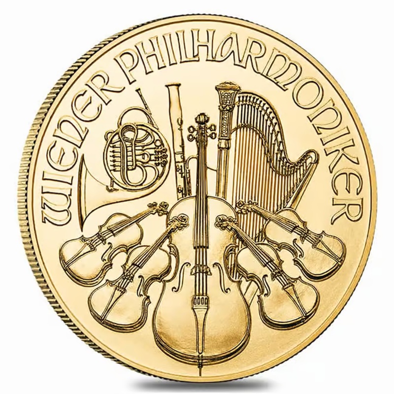 2026 Austrian Philharmonic 1/2 oz Gold Coin