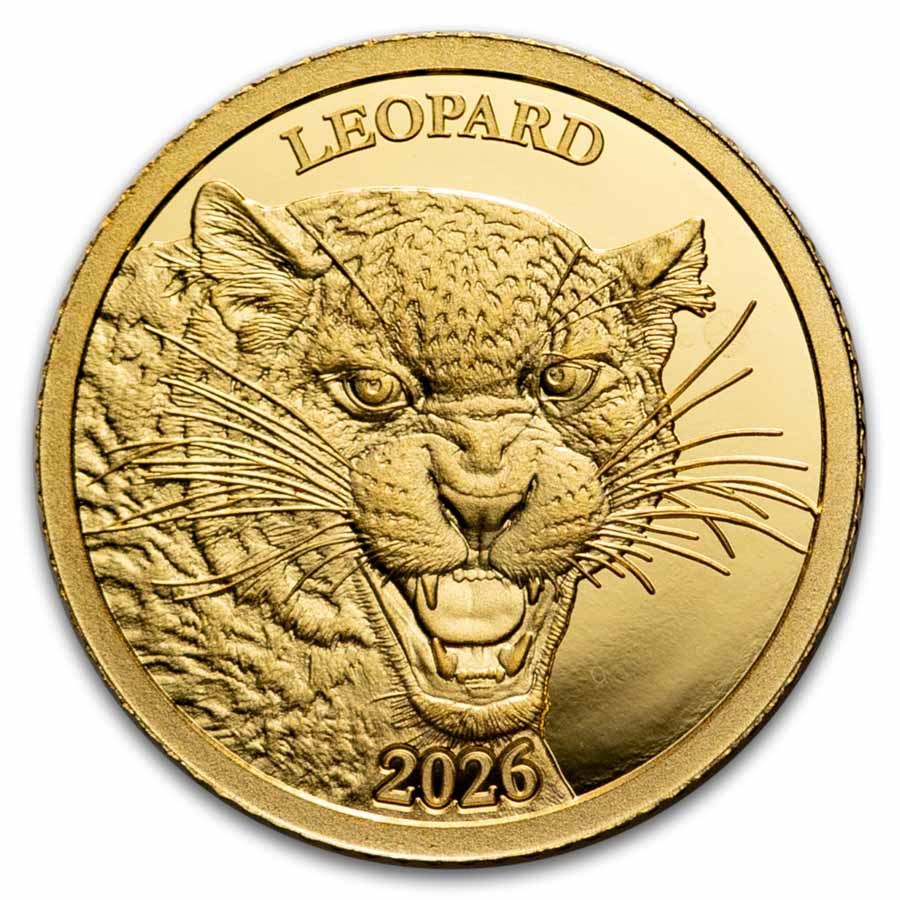 2026 Burundi 1/2 Gram Gold Leopard Proof