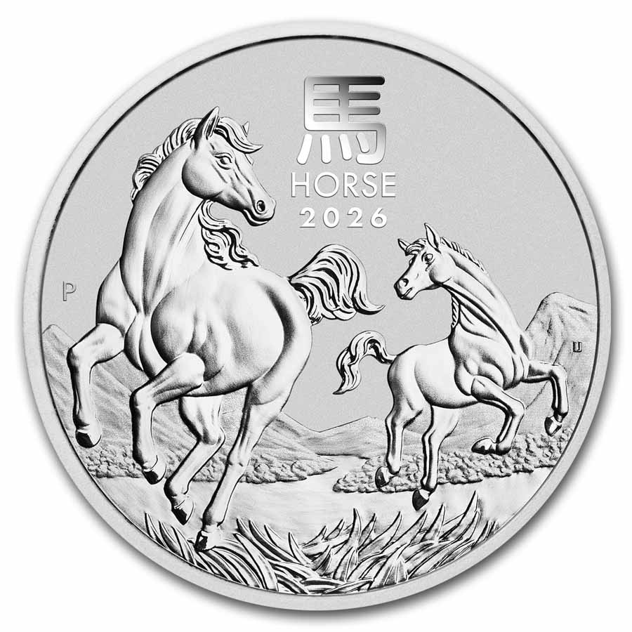 2026 Lunar Horse 1 oz Silver Coin (Perth Mint)