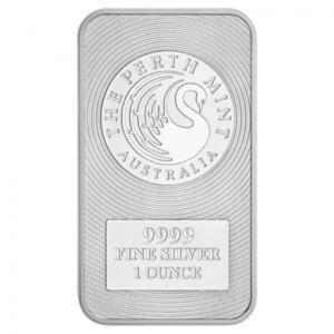 Perth Mint 1 oz Silver Bar - Kangaroo