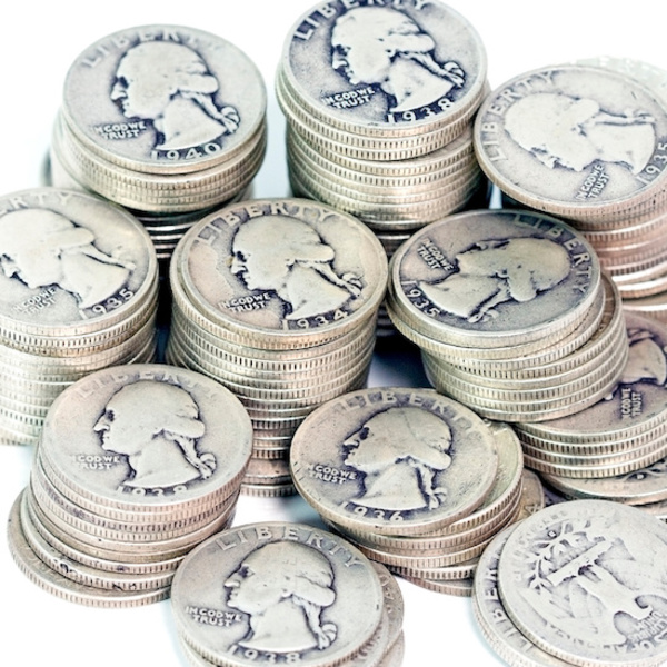 $10 FV 90% Silver Washington Quarter Roll