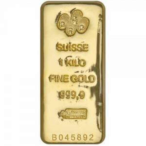1 Kilo Gold Bar .9999 Fine