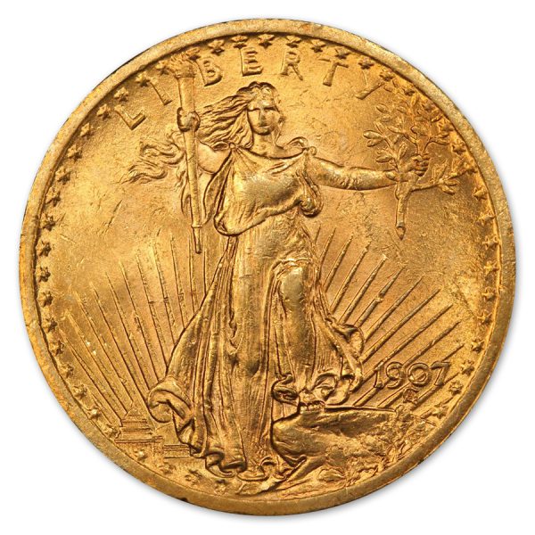 Saint Gaudens $20 Double Eagle Gold Coin (XF)