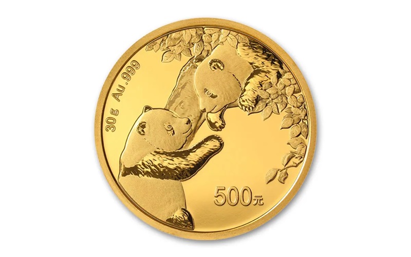 China Panda 30 Gram Gold Coin