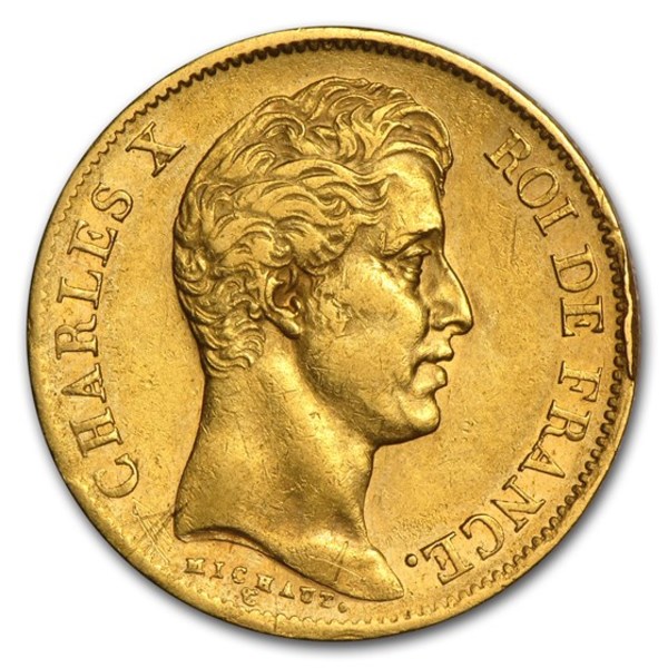 Gold 40 Francs Charles X