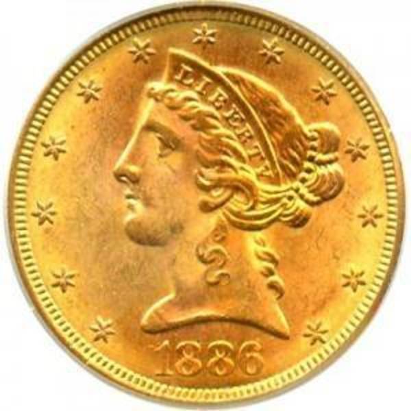 $5 Liberty Half Eagle Gold (Cleaned/Ex-Jewelry)