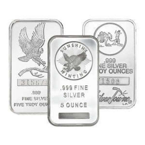 5 oz Silver Bar - Secondary Market