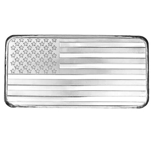 5 oz American Flag Silver Bar