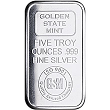 Golden State Mint 5 oz Silver Bar