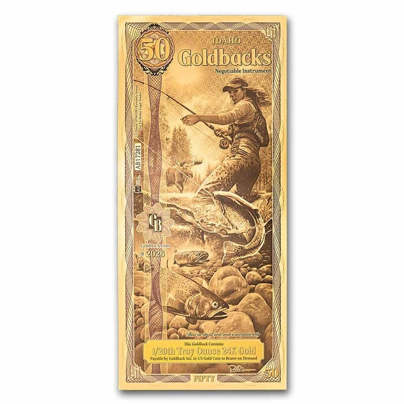 Idaho Goldback 50 Aurum Gold Foil Note (24K)