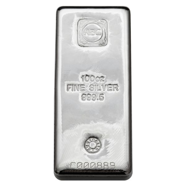 100 oz ABC Bullion Silver Bar