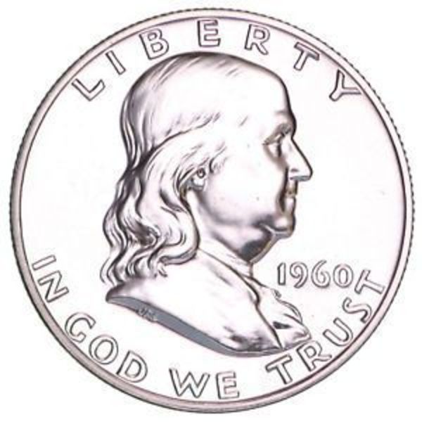 $10 Face Value Franklin Half Dollars 90% Silver