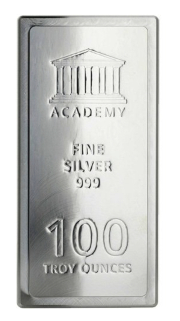 100 oz Academy Stacker Silver Bar
