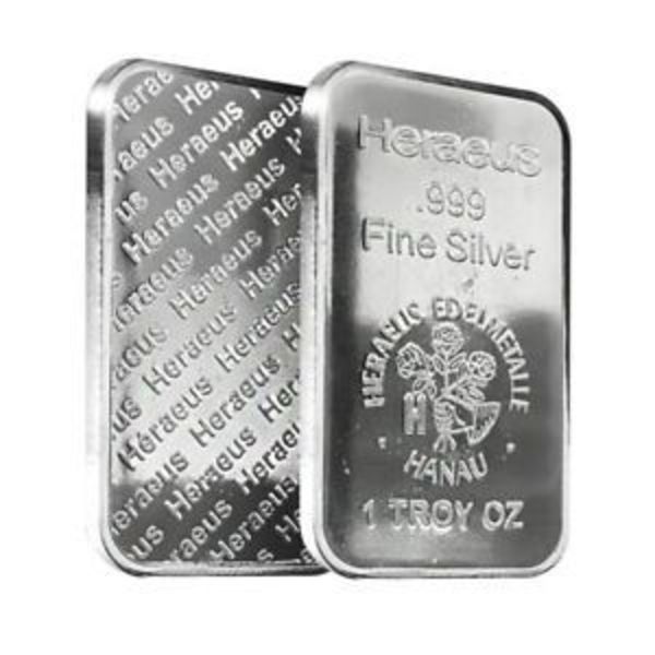 1 oz Silver Bar Heraeus