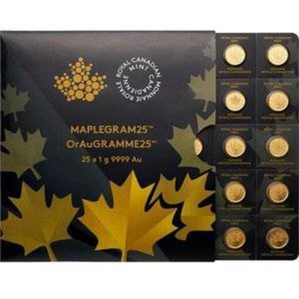 MapleGram25 - 1 Gram Gold Coins