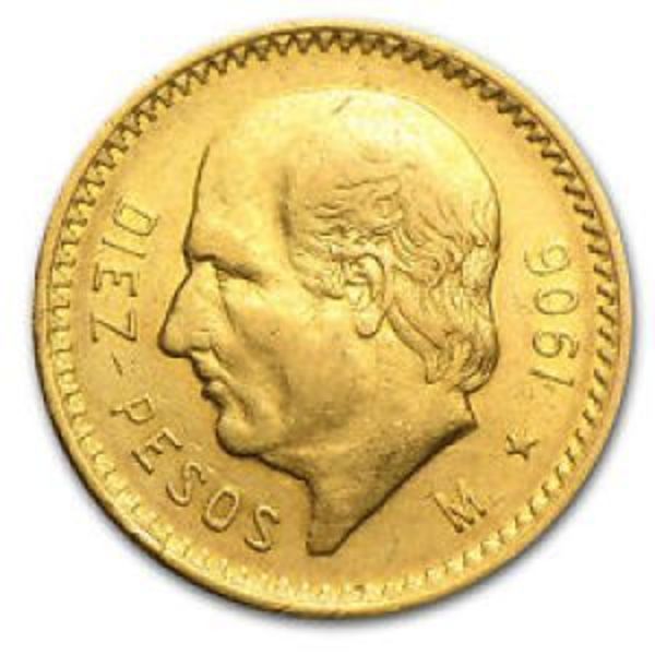 Mexico 10 Pesos Gold Coin