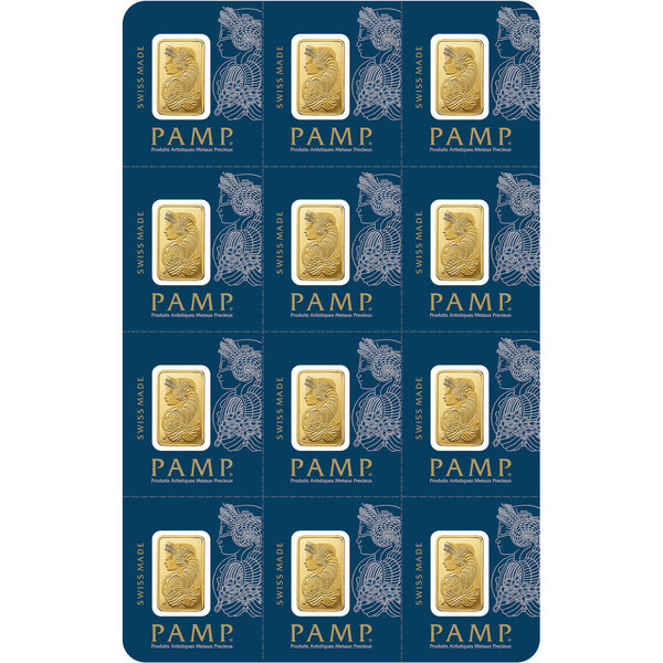 PAMP Suisse MULTIGRAM+12 1 gram Gold Bars 