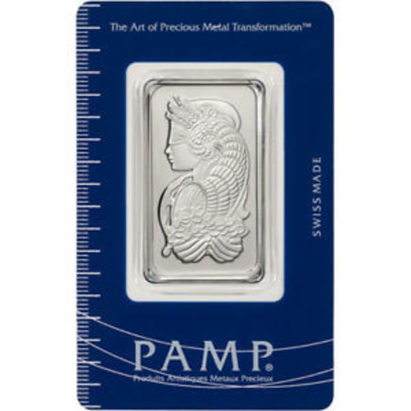 Pamp Suisse Fortuna 1 oz Platinum Bar 