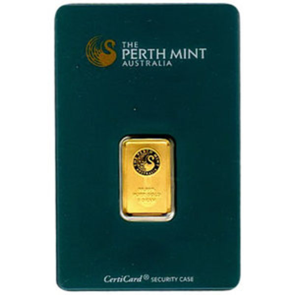 Perth Mint 5 gram Gold Bars can usually be found at an affordable price