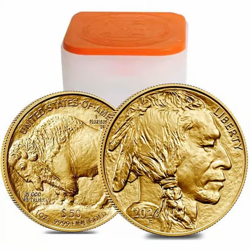 Tube of 20 - 2026 1 oz Gold American Buffalo Coins