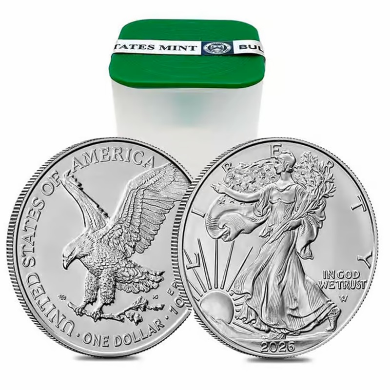 Tube of 2026 1 oz Silver American Eagle - 20 Coins