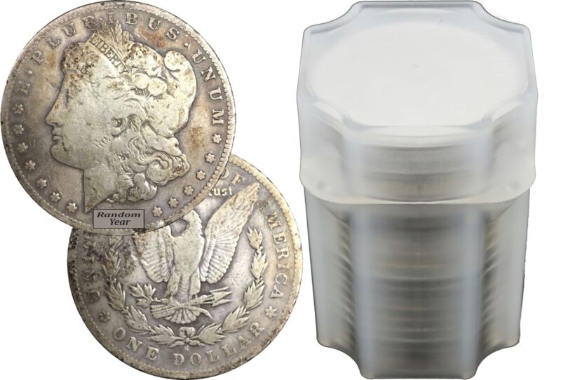 Roll of 20 $1 Morgan Silver Dollars