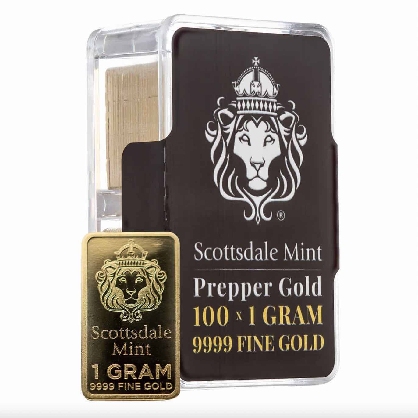 Scottsdale Prepper Gold 100 x 1 Gram 