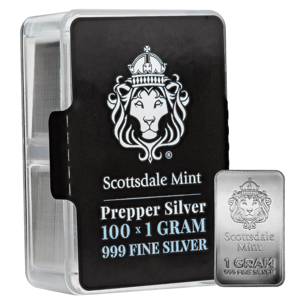 Scottsdale Prepper Box Silver Bars 100 x 1 gram