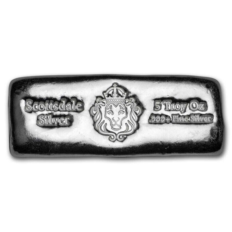 Scottsdale Cast 5 oz Silver Bar