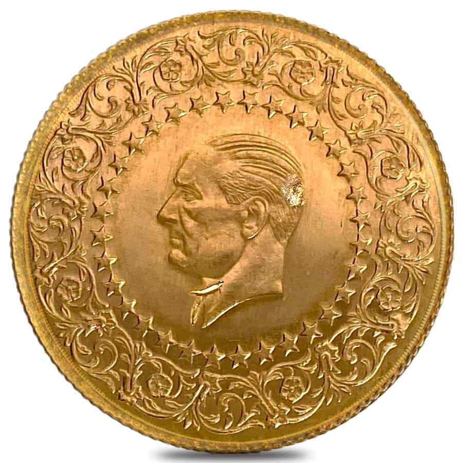 Turkey Gold 100 Kurush Ataturk
