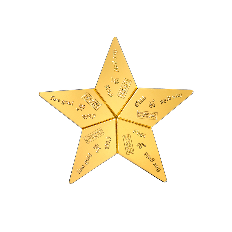 Valcambi Star 5 Gram Gold CombiBar 