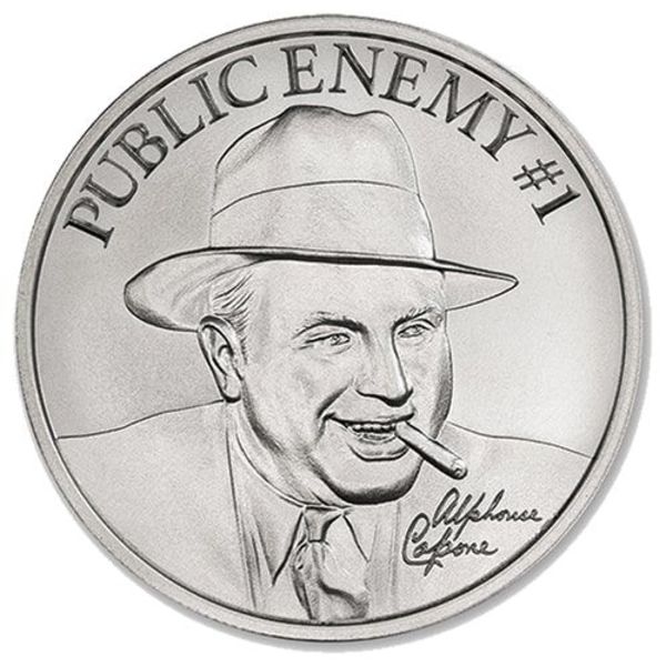 1 oz Al Capone Silver Round