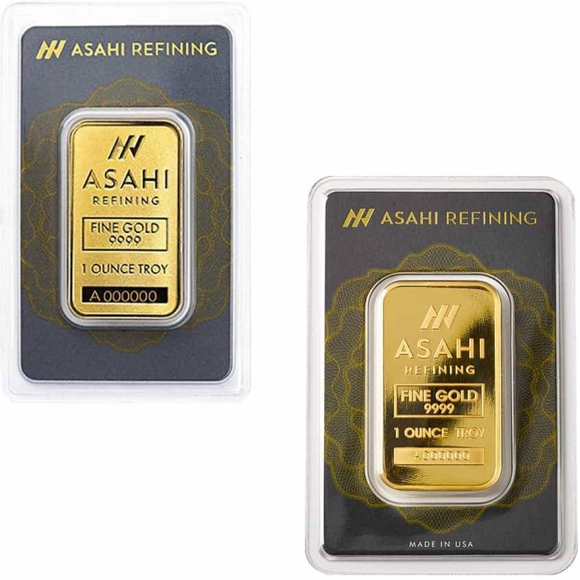 Asahi 1 oz Gold Bar in Assay