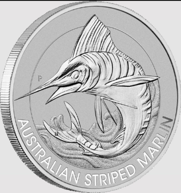 1/3 oz Australian Platinum Striped Marlin Coin
