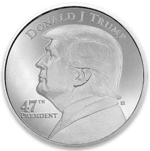Trump 47th President 1 oz .999 Fine Silver Round