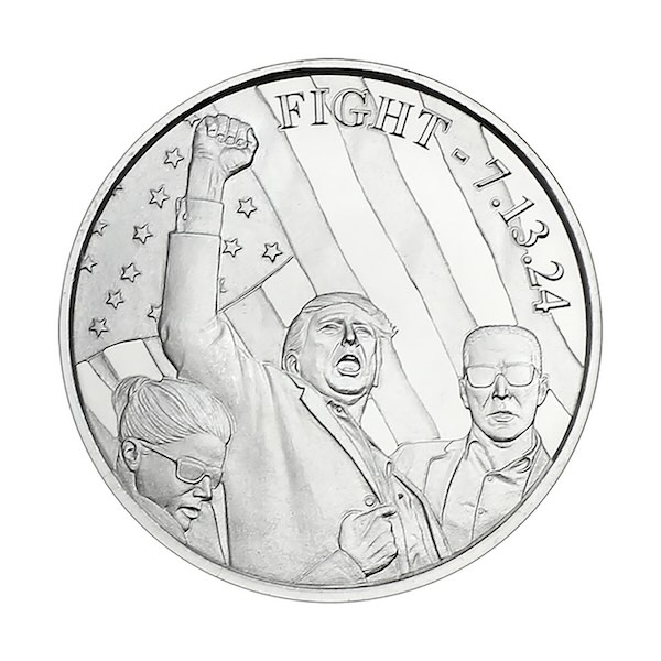 Donald Trump “Fight!” 1 oz Silver Round