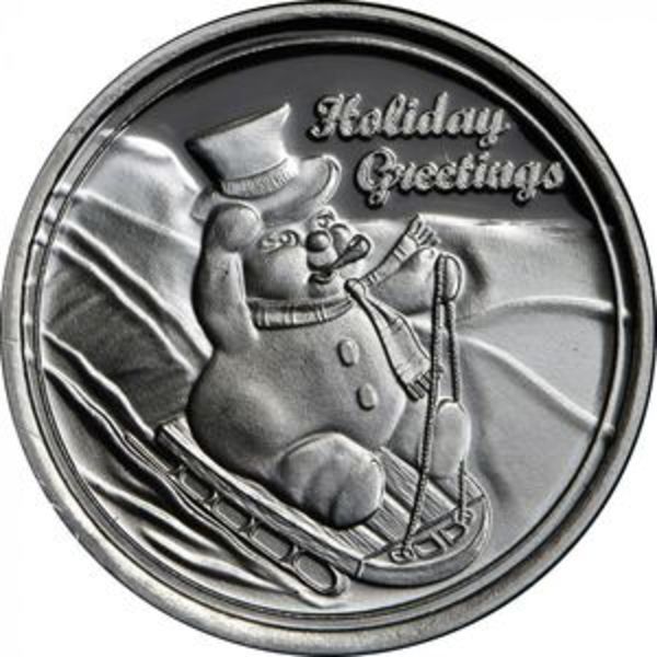 Frosty the Snowman 1 oz Silver Round